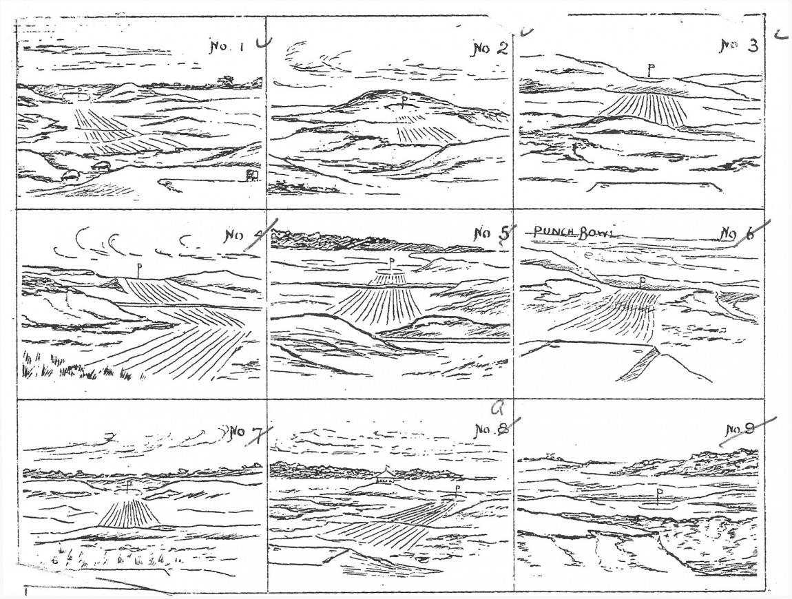 Croquis du golf de Granville